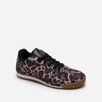 Tênis feminino oncinha jogging ace bege