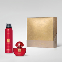 Kit feminino eudora rouge mousse de banho 150ml e eau de parfum 35ml