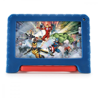 Tablet Multilaser Infantil Marvel Vingadores Tela 7 Wifi 64 GB - Azul - Bivolt