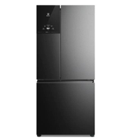 Refrigerador Multidoor Efficient Electrolux de 03 Portas Frost Free com 590 Litros AutoSense e Inverter Black Inox - 220V
