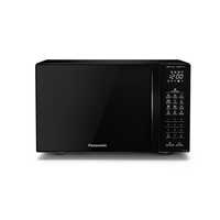 Microondas Panasonic Dupla Refeição 34L Black Glass NN-ST66NBRU - Microondas Panasonic 34L