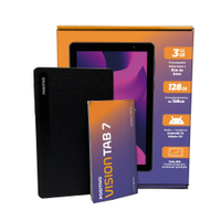 Tablet Positivo Vision TAB 7 3GB RAM 128GB Octa-Core Android 14 Go Wi-Fi - Tela 7 IPS 3100mAh Preto