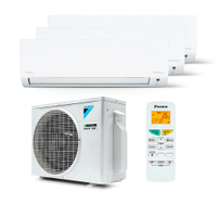 Ar Condicionado Multi Split Inverter R-32 Daikin 18.000 Btus (2x Evap 9.000 e 1 Evap 12.000) Frio 220V - 220V