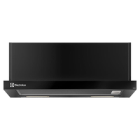 Depurador de Ar Electrolux 60cm Retrátil Preto Efficient com Luz de Led (DE6RB) - 110V
