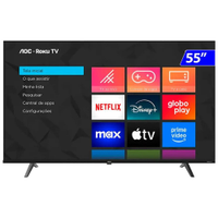 Smart TV AOC LED 55 Polegadas 4K Wi-Fi HDR10 HDMI 55U7045/78G - Smart TV LED 55 polegadas 4K