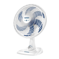 Ventilador De Mesa 40cm Super Power Branco/Azul 127V Mondial