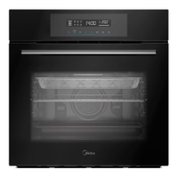 Forno Elétrico de Embutir 80L Touch com Air fryer Midea - 220V