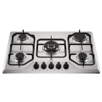 Cooktop 5 Bocas a Gás Electrolux Inox Experience Multi Chama e Grade Ferro Fundido (KE5XC) - Bivolt
