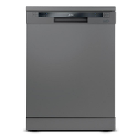 Lava-Louças Midea Cinza com 14 Serviços, 06 Programas de Lavagem e Função Adiar Início - DWA14S - 220V