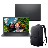 Notebook Dell Inspiron I15-I1300-U30PB 15.6" Full HD 13ª Gen Intel Core i5 8GB 512GB SSD Linux Preto Carbono + Mochila