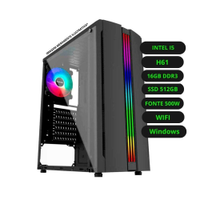 Computador CPU Gamer Intel Core i5 16GB DDR3 SSD 512GB Wifi Fonte 500w Bivolt