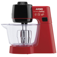 Batedeira Planetária Arno Inspirart KM-32 com 5 Velocidades e 500W Vermelha - 220V