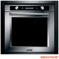 Forno Elétrico de Embutir Brastemp Gourmand 73 litros BOC60BR com Função Convecção e Meat Control Inox - 220V - 220v