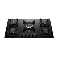 Cooktop 5 Bocas a Gás Electrolux Mesa Vidro Experience ChamaPrecisa e Multi Chama (KE5GC) - Bivolt
