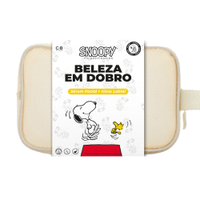 Kit de beleza sérum facial 30ml gloss labial 4ml e necessaire