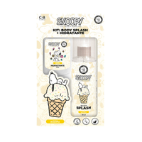 Kit de body splash 120ml creme para mãos e corpo 60ml snoopy