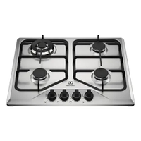 Cooktop Electrolux 4 Bocas Experience Inox com Grades Duplas Ferro Fundido (KE4XC) - Bivolt