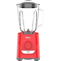 Liquidificador Oster Power com Jarra de Vidro 1,7L Vermelho OLIQ501 - 127V