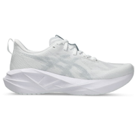 Tênis ASICS Novablast 5 - Feminino - Branco/Cinza