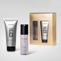 Kit masculino eudora club 6 body spray 100ml e loção corporal 200ml