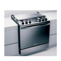 Fogão Brastemp 5 Bocas De Embutir Inox Com Turbo Chama E Touch Timer BYS5PCR Bivolt