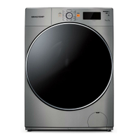 Lava e Seca Brastemp 10,1kg/6kg prata Água Quente com Ciclo Tira Manchas Pro e Ciclo 1h Pronto para Vestir - BNQ10AS - 220V