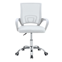 Cadeira Escritório Giratória Conthey Arco Com Braço Altura Ajustável Malha Respirável Branca - CADEIRA GIRTORIA CONTHEY ESCRITORIO ARCO BRANCA NA