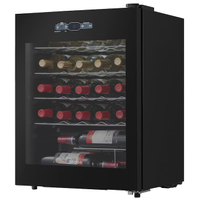 Adega Midea 24 Garrafas MDRW110FGGGL3 Porta de Vidro Painel Touch Bivolt Preta