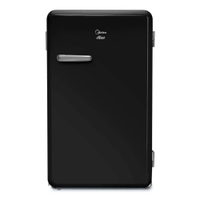 Frigobar Retrô Preto Onix Midea - 110V