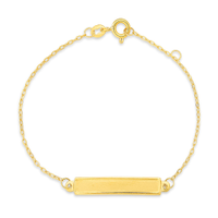 Pulseira Baby Personalizável em Ouro Amarelo 18k