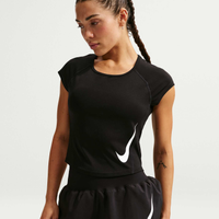 Camiseta Cropped Dri-FIT Nike Tempo Swoosh Feminina