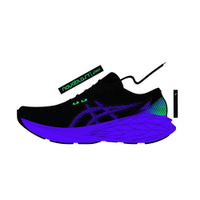 Tênis ASICS Novablast 5 GS - Infantil - Preto/Azul