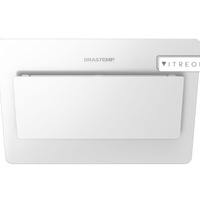 Coifa De Parede Brastemp 80cm Branca Com Design Icônico E Alta Sucção - Gav80ab 220V