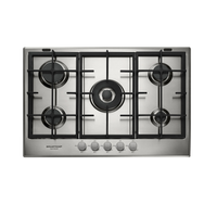 Cooktop 5 Bocas Brastemp Gourmand Inox Com Duplachama E Trempe Com Ferro Fundido - Bdk75dr 220V