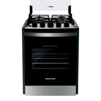 Fogão Brastemp 4 Bocas De Embutir Inox Com Dupla Chama E Grades Individuais - Byo4ebr Bivolt