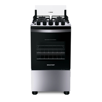 Fogão Brastemp 4 Bocas Inox Com Duas Prateleiras Com Alturas Ajustáveis Bfo4nbr Bivolt