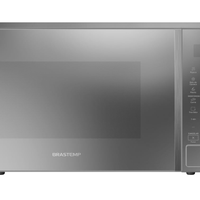 Micro-Ondas Brastemp 32 Litros Cor Cinza Espelhado Com Menu Gourmet - Bms46ar 220V