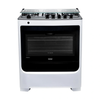 Fogão De Piso Consul 5 Bocas Branco Com Acendimento Automático E Botões Removíveis - Cfs5nab Bivolt