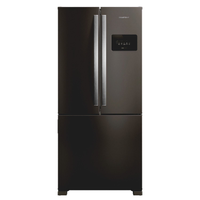 Geladeira Frost Free French Door 3 Portas Preta Brastemp - Bro85me 220V