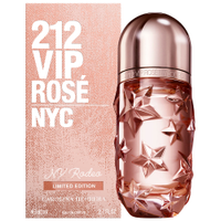 Perfume feminino carolina herrera 212 vip rosé ny rodeo edição limitada eau de parfum 80ml