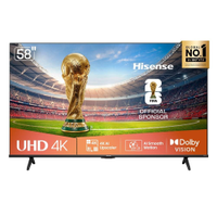 Smart TV 58 Hisense 58A6NV DLED 4K UHD HDR10+ Dolby Vision Controle por Voz Alexa AirPlay