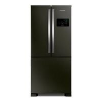 Geladeira Brastemp Eclipse Collection Frost Free French Door Inverter A+++ 554 Litros Cor Black Inox - Bro85ae 220V