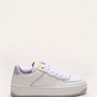 Tênis casual recortes coloridos ace azul