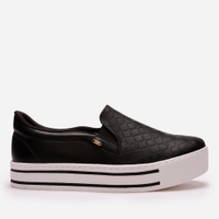 Tênis via marte slip on texturizado preto