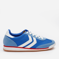 Tênis casual com recortes bicolor ace azul