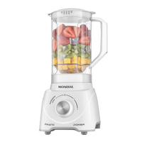 Liquidificador Mondial L97W 2 Velocidades + Pulsar 550W - Branco - 220V