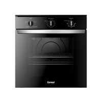 Forno Elétrico de Embutir Consul 84L COB84BE Porta Removível Timer Autodesligamento Luz Interna Preto - 220V