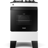 Fogão Consul 4 Bocas Branco Com Mesa Esmaltada - Cfo4zab Bivolt