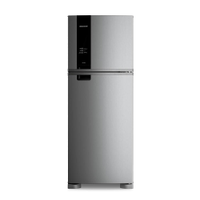Geladeira Duplex Frost Free 461 Litros A+++ Cor Inox Com Tecnologia Turbo Control E Fresh Box - Brm56fk 220V
