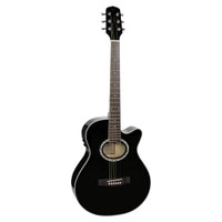 Violao Giannini Gsf-1D Ceq Bk Aco Eletroacustico Preto